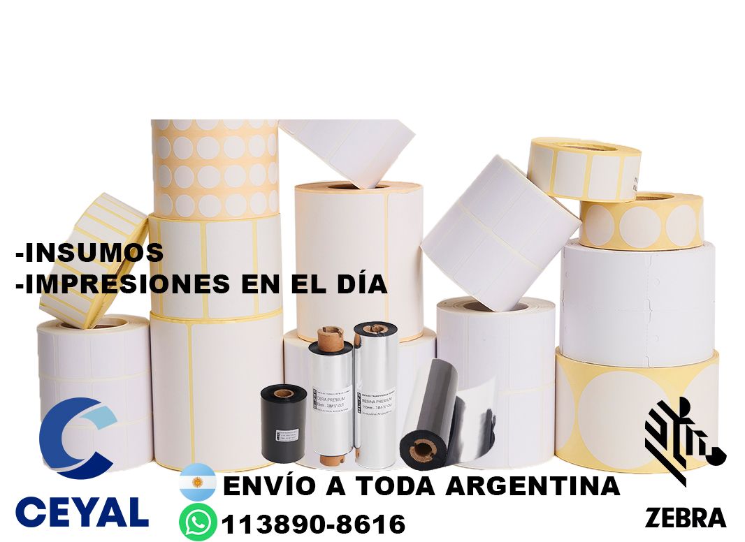impresora industrial + 55855 etiquetas + ribbon