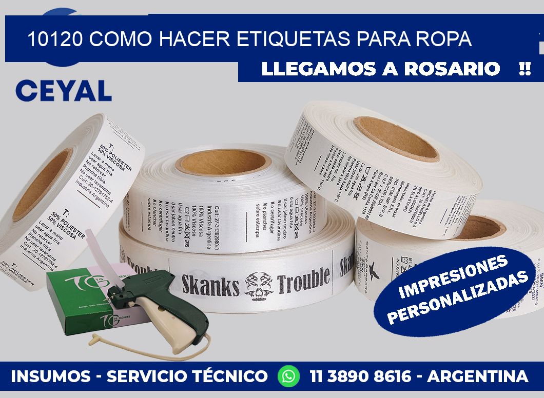 10120 como hacer etiquetas para ropa