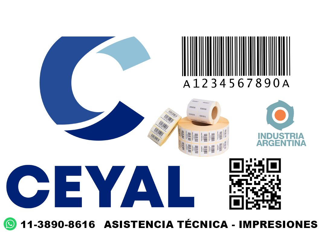 10145 etiquetas con ribbon zd220