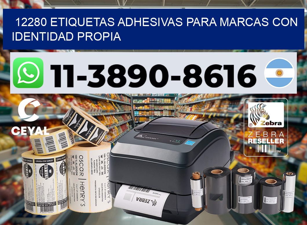 12280 Etiquetas adhesivas para marcas con identidad propia