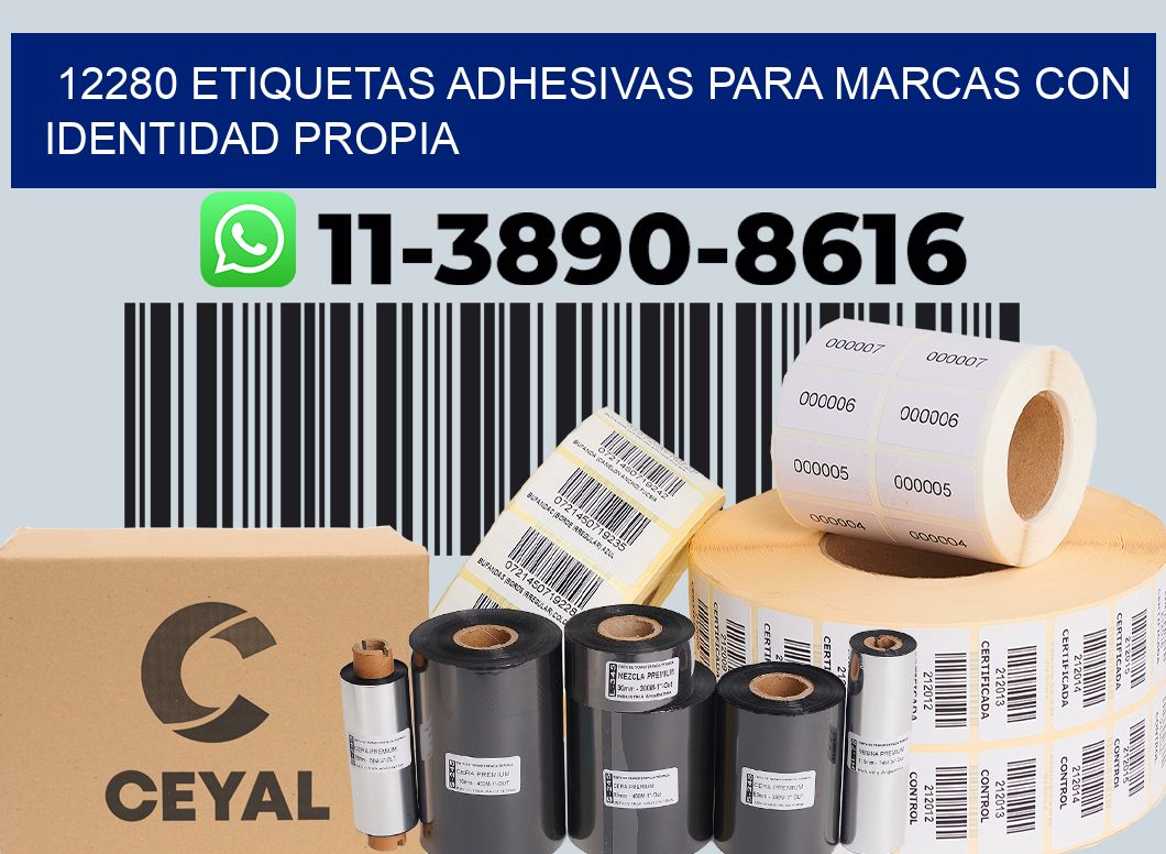 12280 Etiquetas adhesivas para marcas con identidad propia