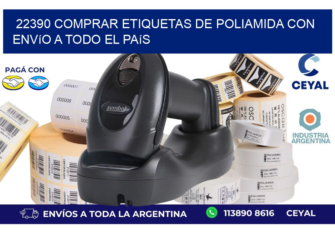 22390 comprar etiquetas de poliamida con envío a todo el país