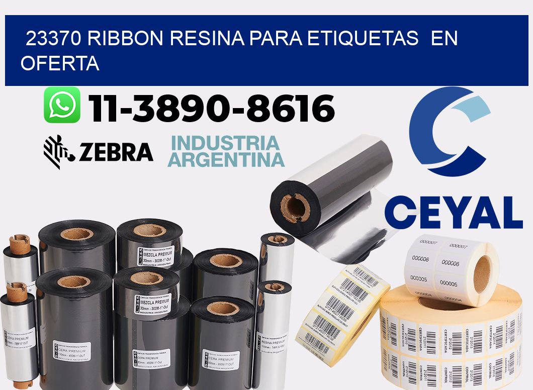 23370 ribbon resina para etiquetas  en oferta