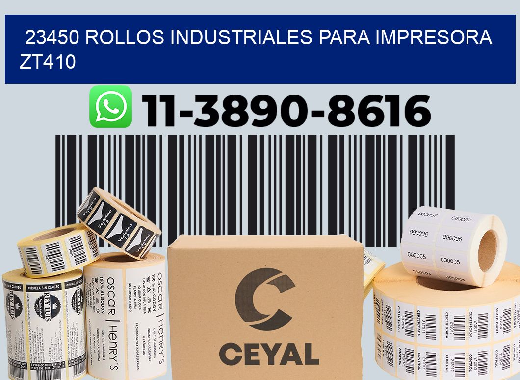 23450 rollos industriales para impresora zt410