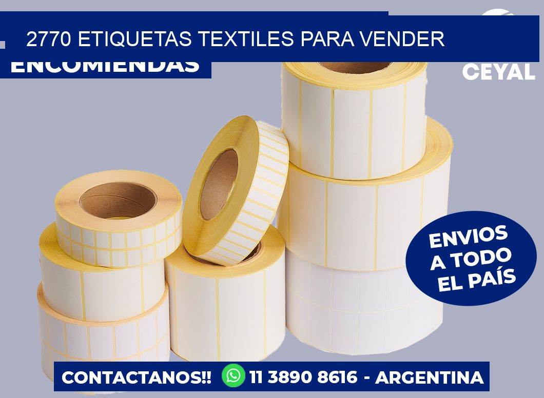 2770 Etiquetas textiles para vender
