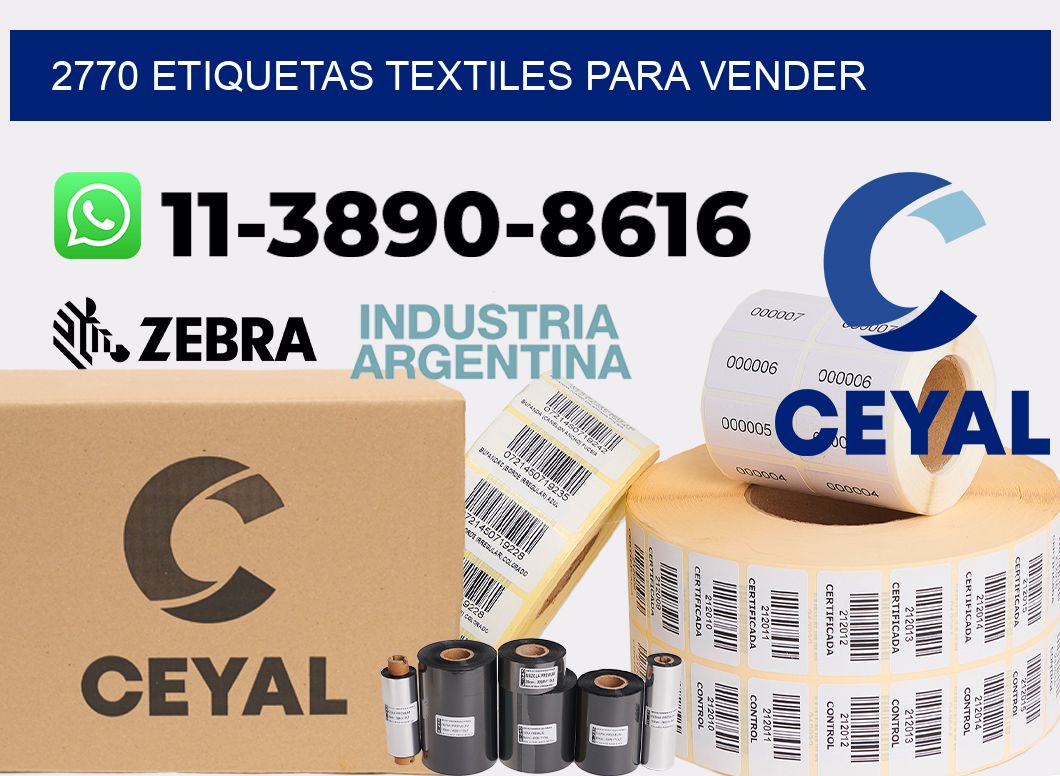2770 Etiquetas textiles para vender