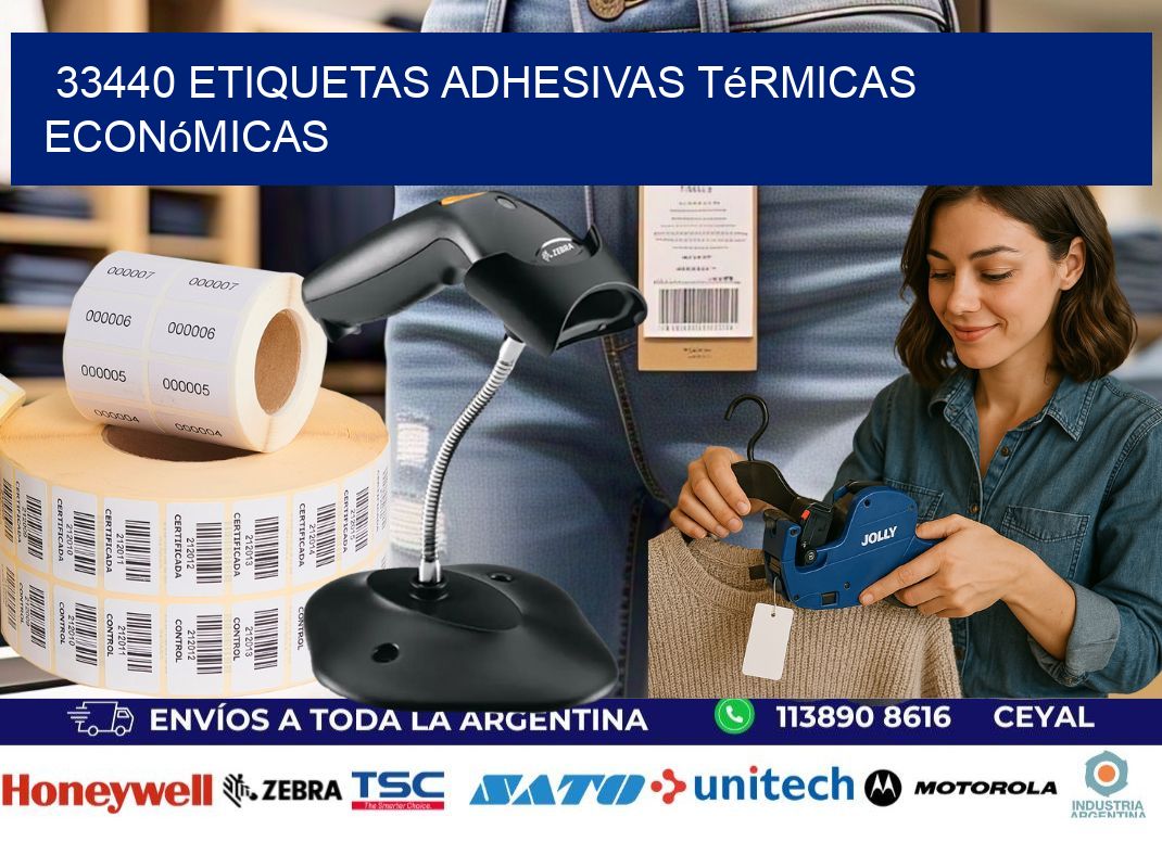 33440 etiquetas adhesivas térmicas económicas