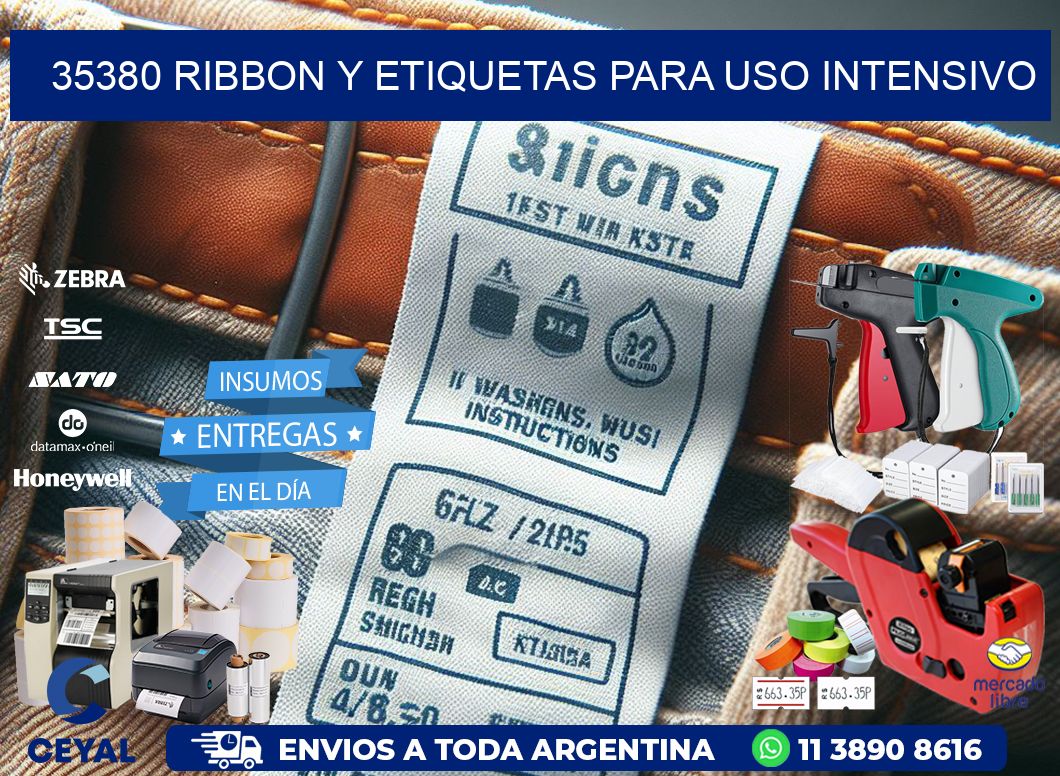 35380 ribbon y etiquetas para uso intensivo