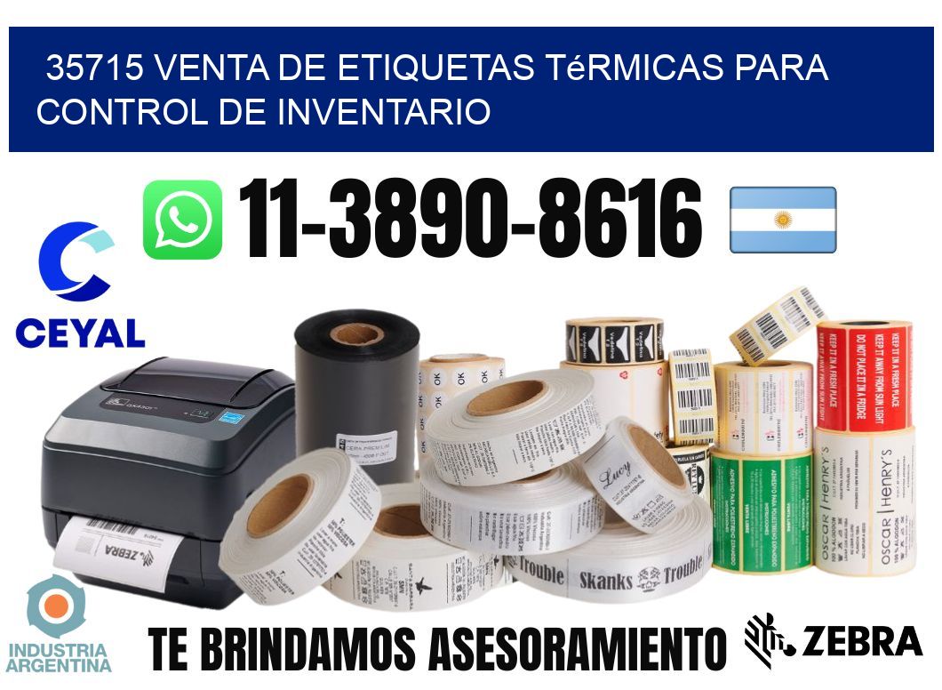 35715 venta de etiquetas térmicas para control de inventario
