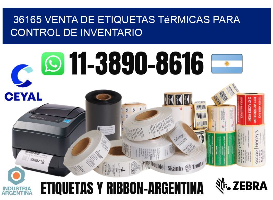 36165 venta de etiquetas térmicas para control de inventario