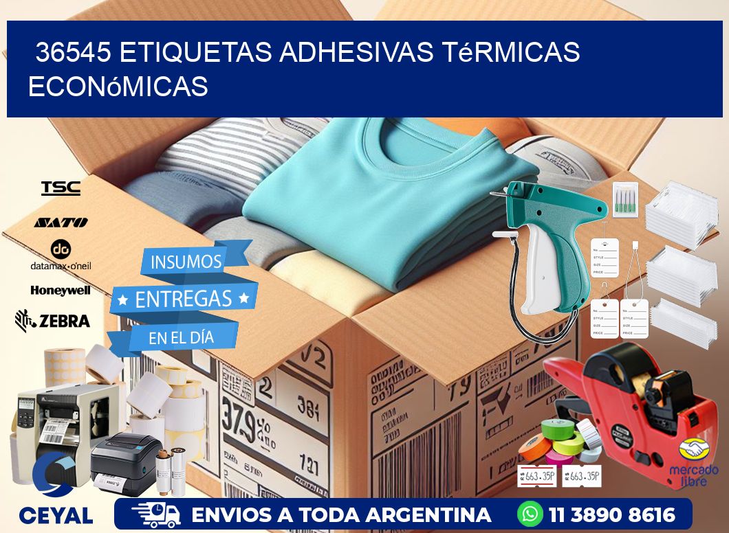 36545 etiquetas adhesivas térmicas económicas