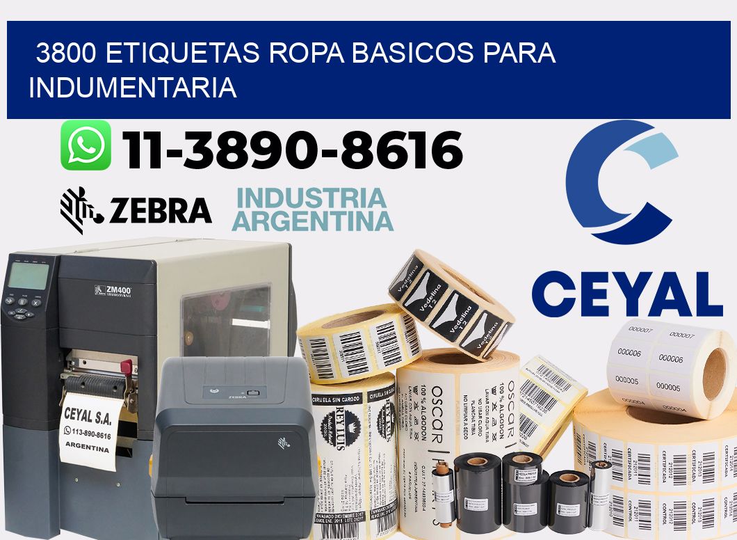 3800 Etiquetas ropa basicos para indumentaria