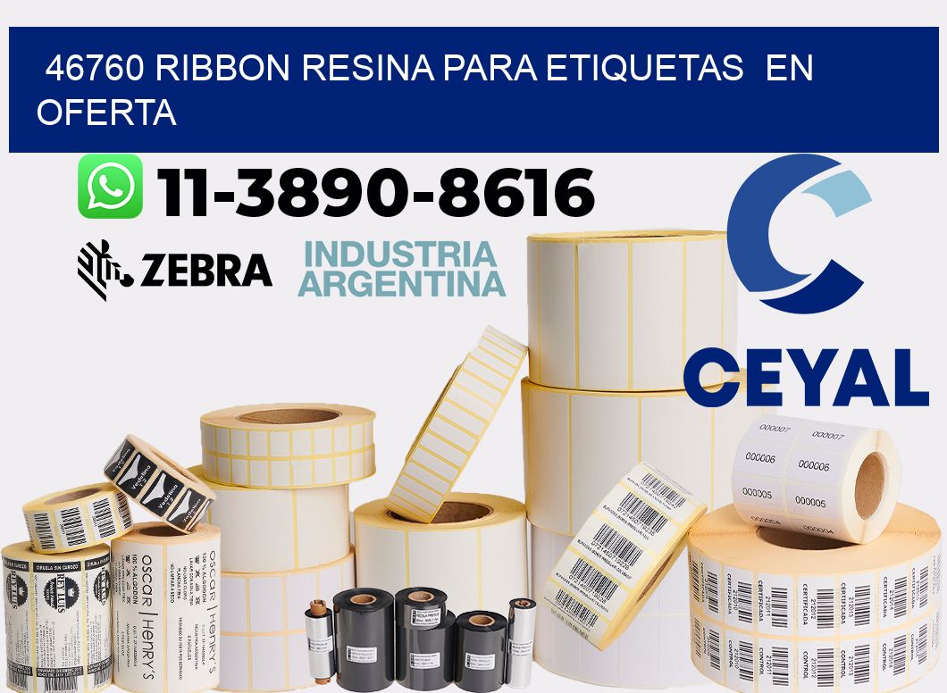46760 ribbon resina para etiquetas en oferta