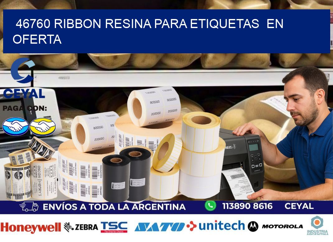 46760 ribbon resina para etiquetas en oferta