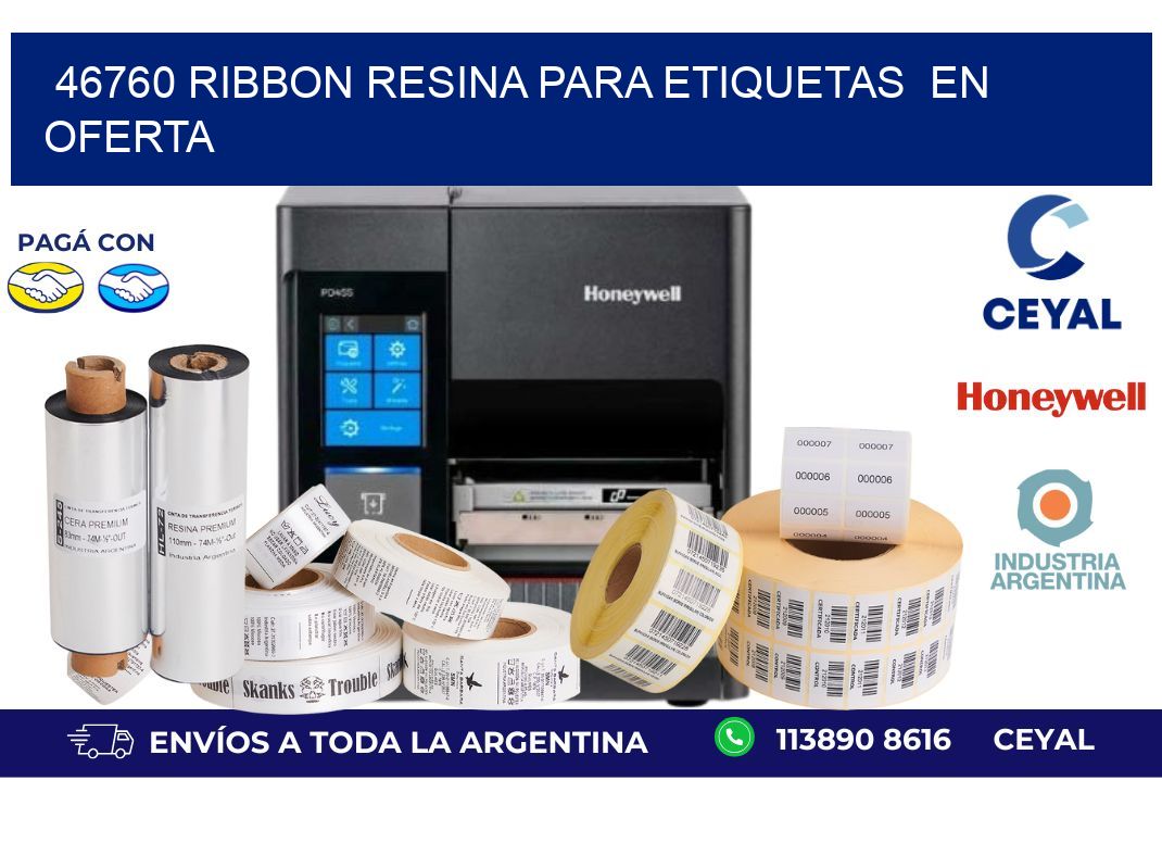 46760 ribbon resina para etiquetas en oferta