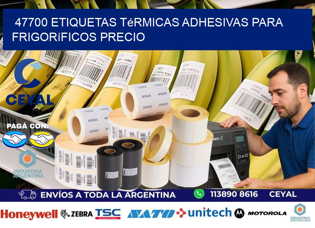 47700 etiquetas térmicas adhesivas para frigoríficos precio