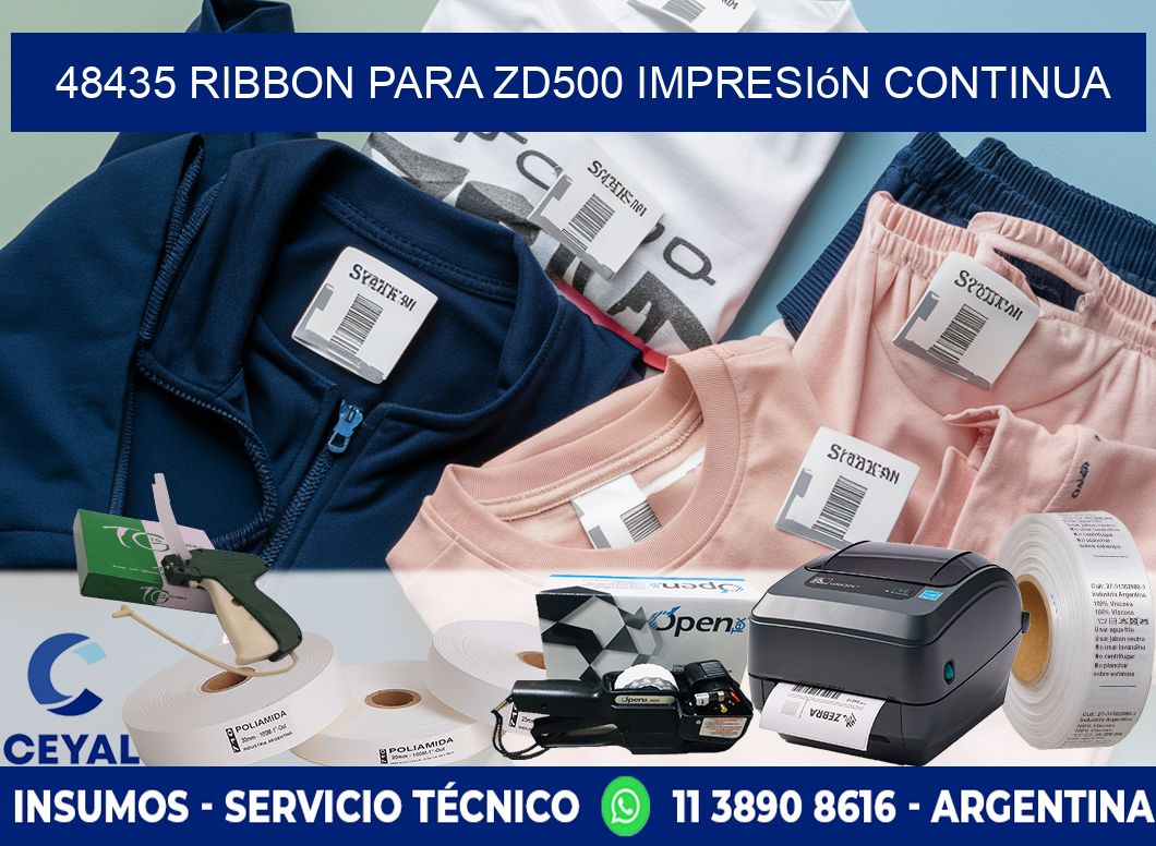 48435 ribbon para zd500 impresión continua