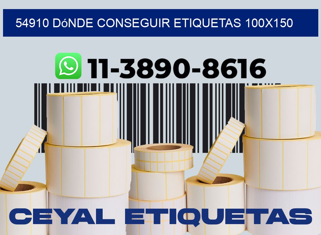 54910 dónde conseguir etiquetas 100x150