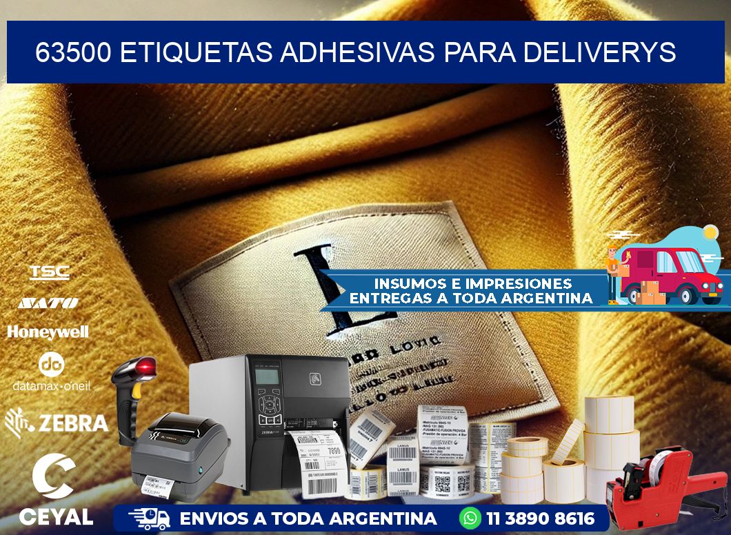 63500 etiquetas adhesivas para deliverys