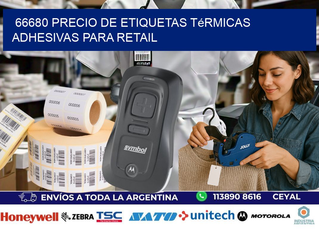 66680 precio de etiquetas térmicas adhesivas para retail