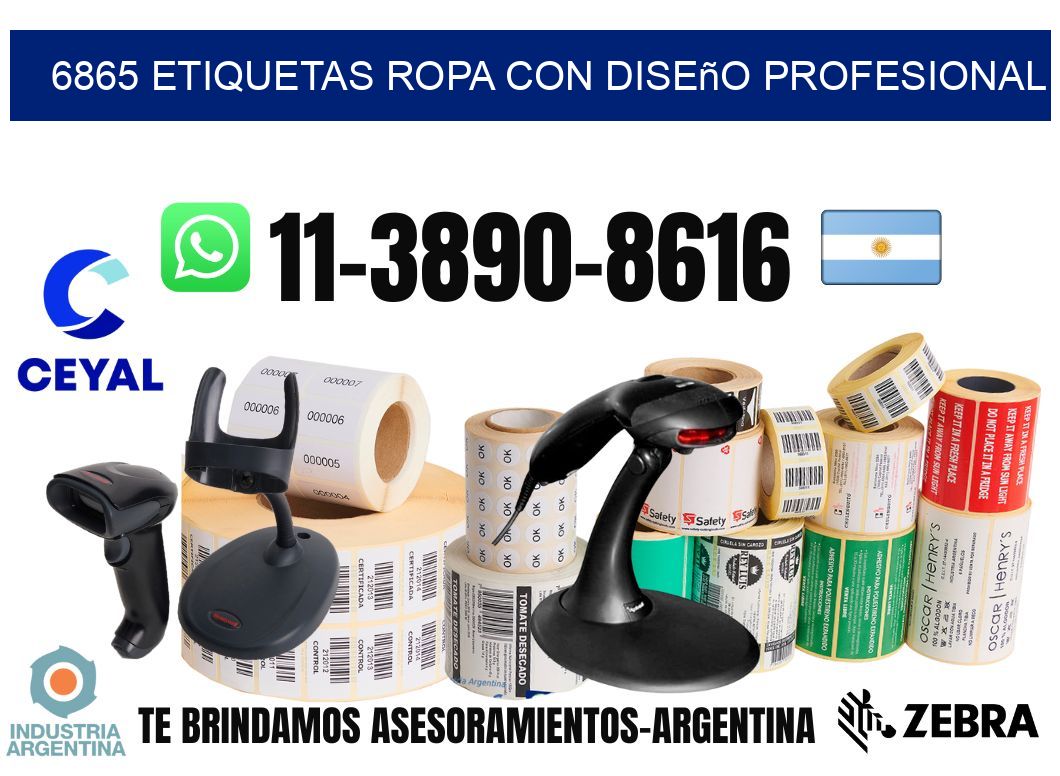 6865 Etiquetas ropa con diseño profesional