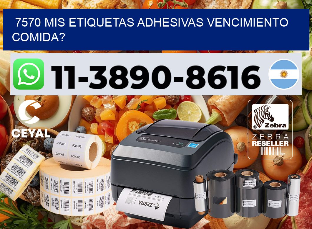 7570 mis etiquetas adhesivas vencimiento comida?