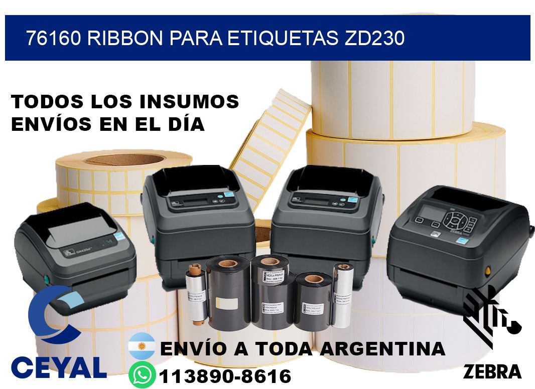 76160 ribbon para etiquetas zd230