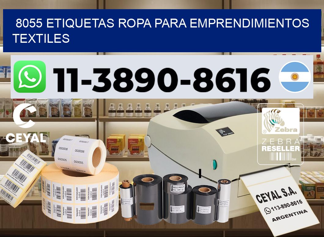 8055 Etiquetas ropa para emprendimientos textiles