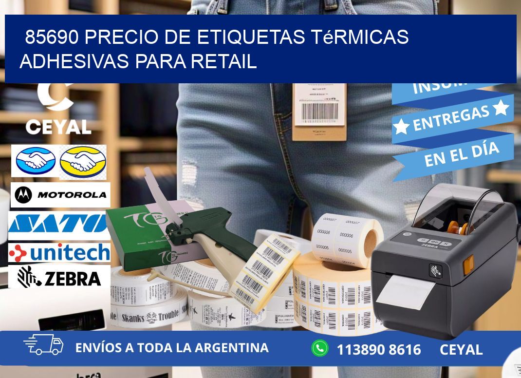 85690 precio de etiquetas térmicas adhesivas para retail