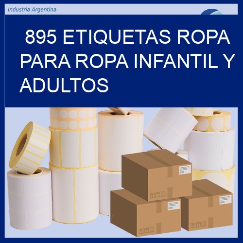 895 Etiquetas ropa para ropa infantil y adultos