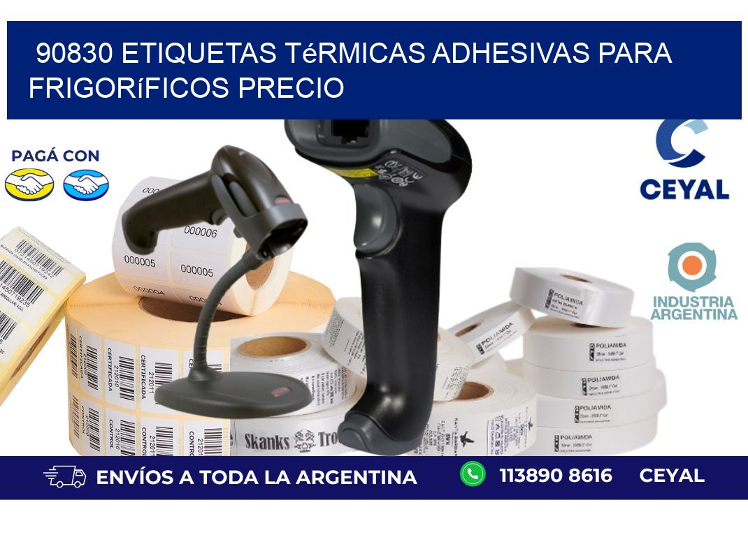 90830 etiquetas térmicas adhesivas para frigoríficos precio