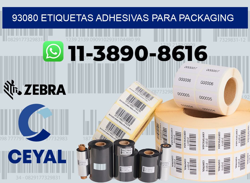93080 etiquetas adhesivas para packaging