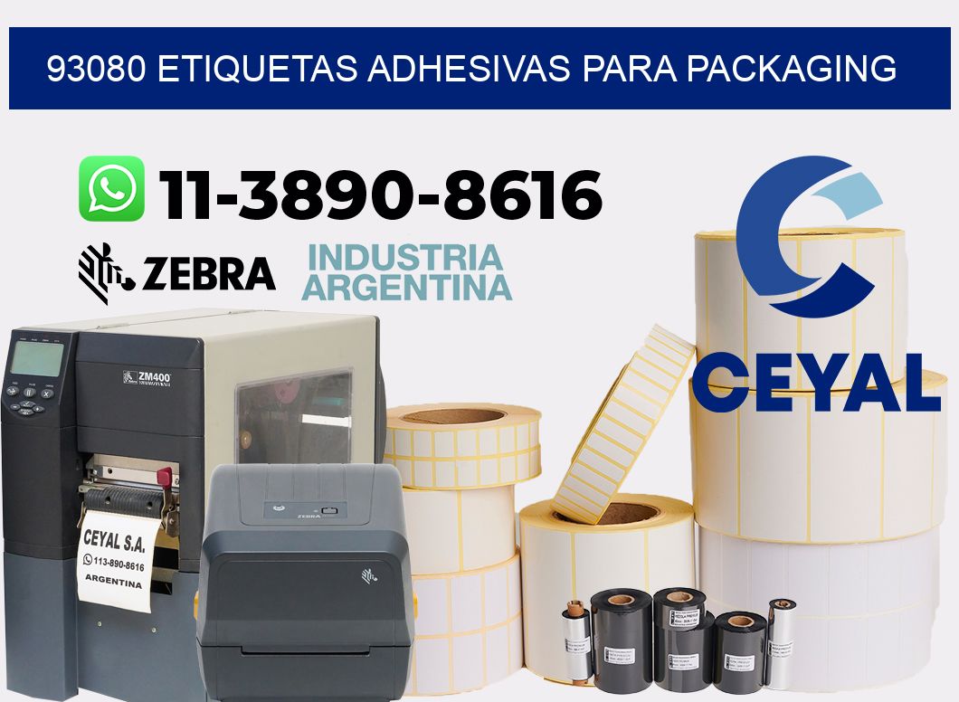 93080 etiquetas adhesivas para packaging