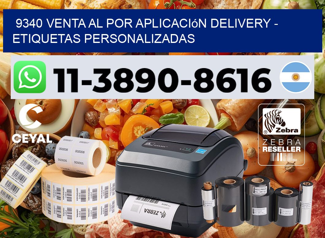 9340 Venta al Por Aplicación delivery – Etiquetas Personalizadas