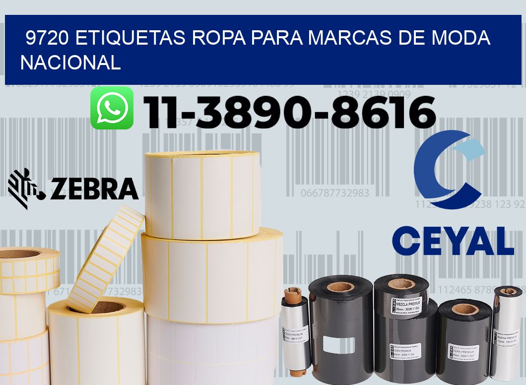 9720 Etiquetas ropa para marcas de moda nacional