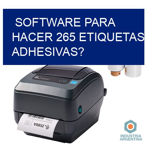 Software para hacer 265 etiquetas adhesivas?