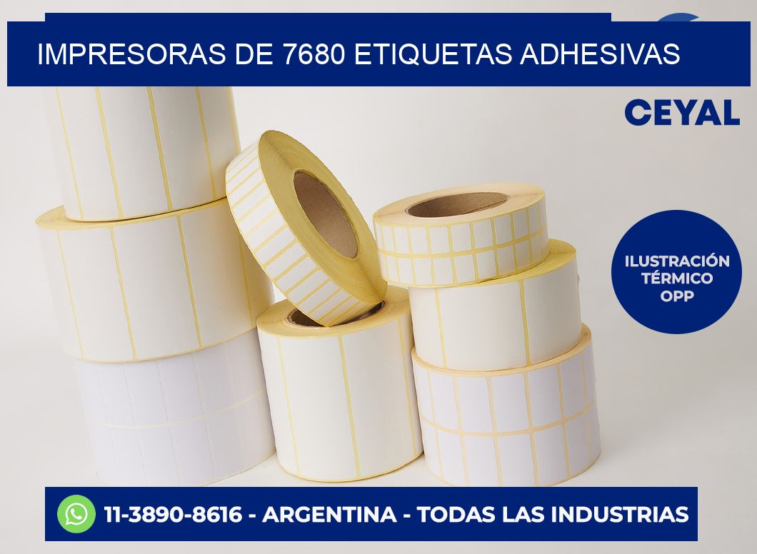 impresoras de 7680 etiquetas adhesivas