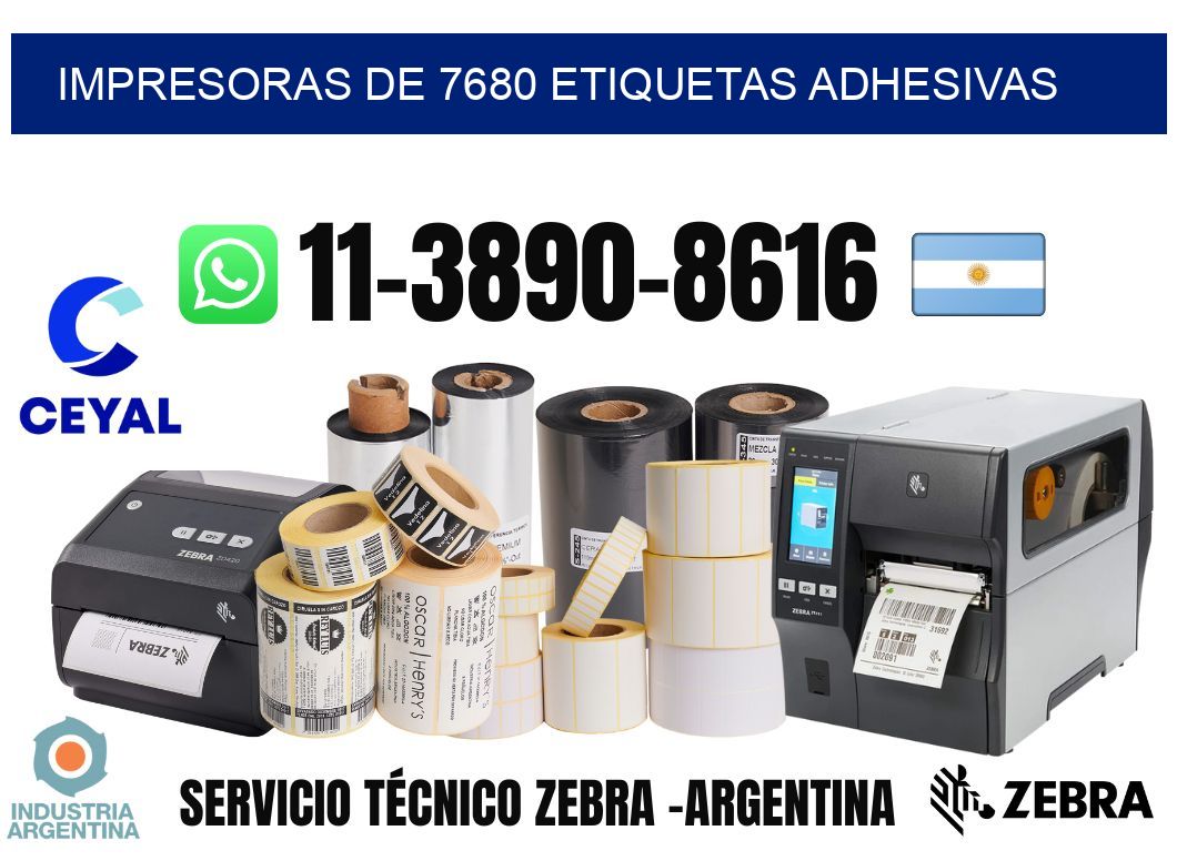 impresoras de 7680 etiquetas adhesivas