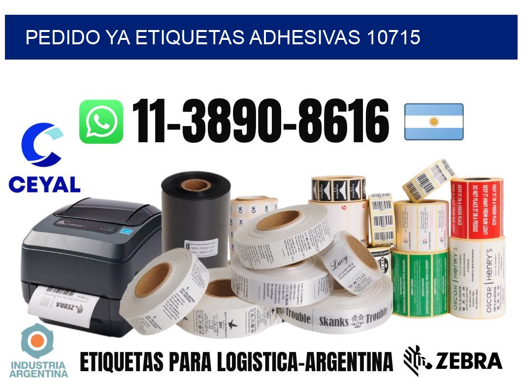 pedido ya etiquetas adhesivas 10715
