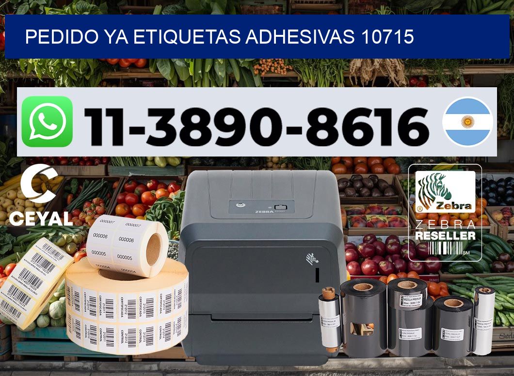 pedido ya etiquetas adhesivas 10715