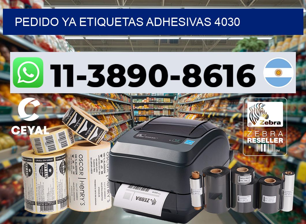 pedido ya etiquetas adhesivas 4030