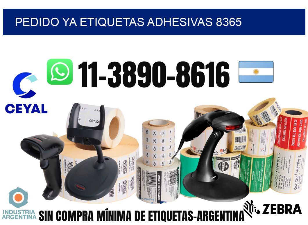 pedido ya etiquetas adhesivas 8365