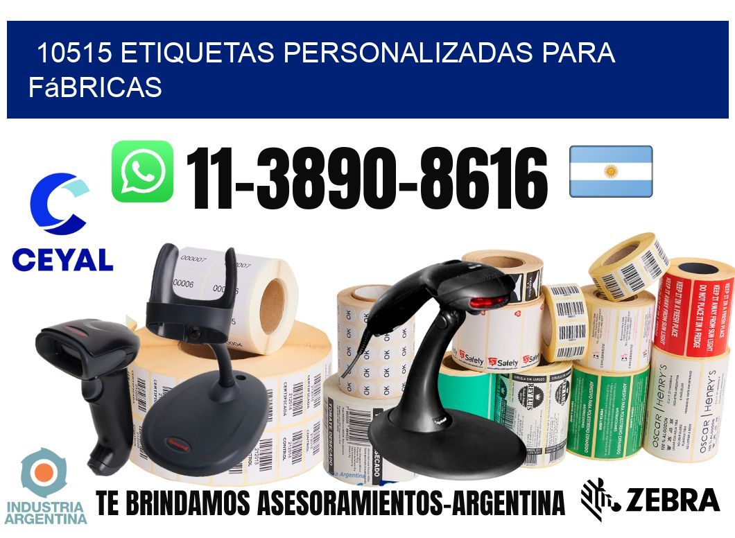 10515 Etiquetas personalizadas para fábricas