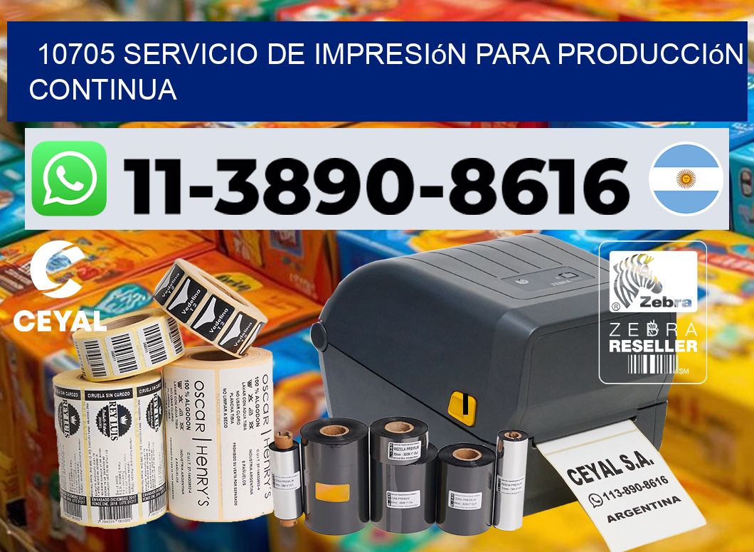 10705 Servicio de impresión para producción continua