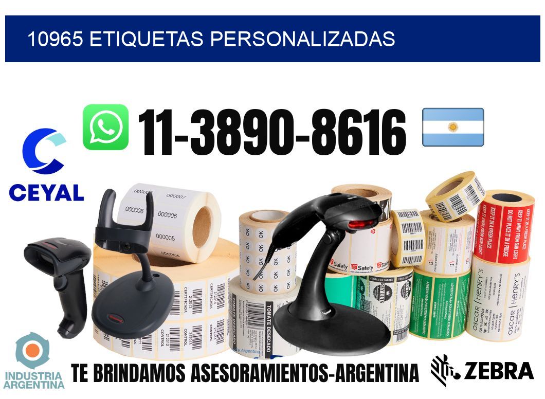 10965 etiquetas personalizadas