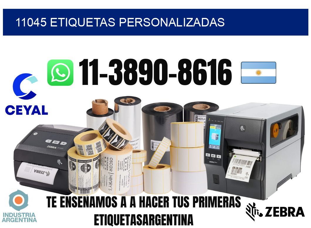 11045 etiquetas personalizadas