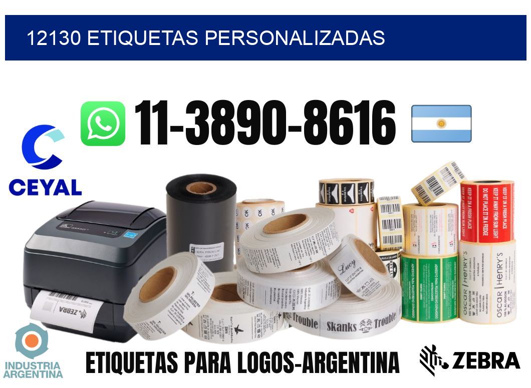 12130 etiquetas personalizadas