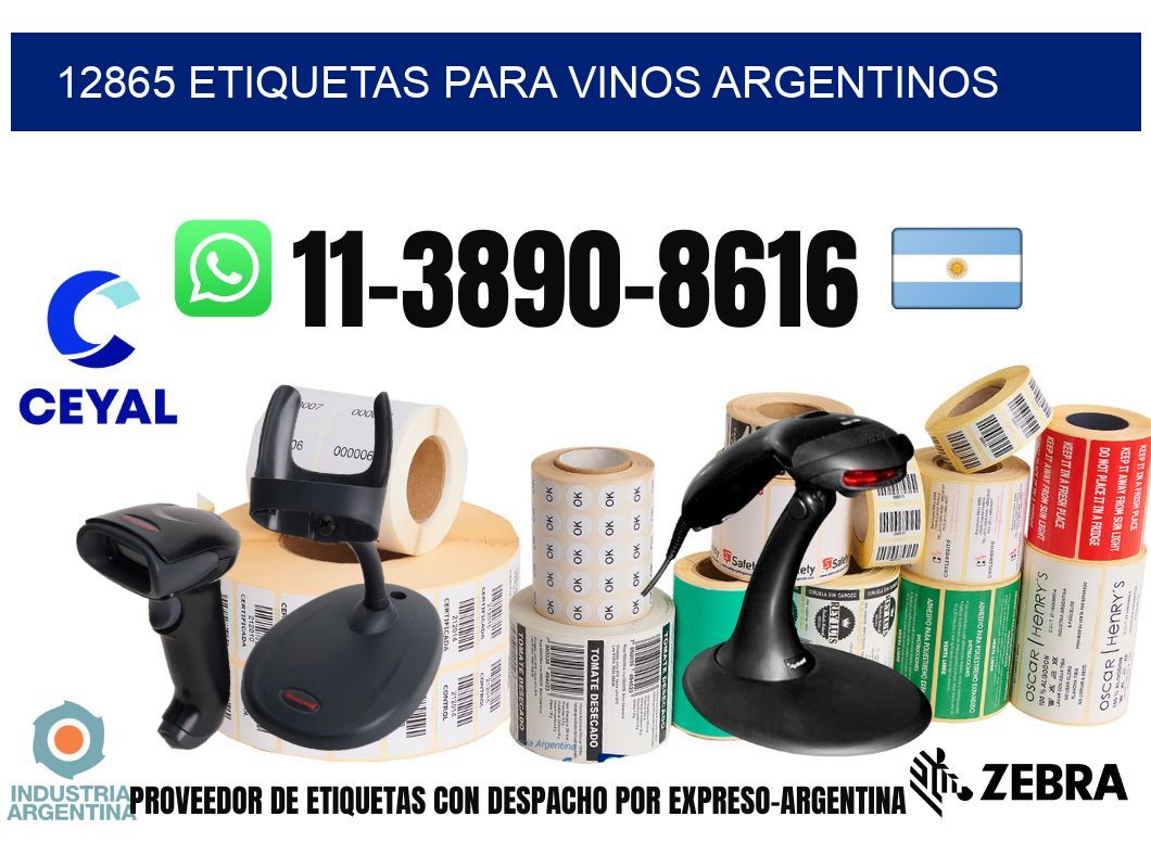 12865 Etiquetas para vinos argentinos