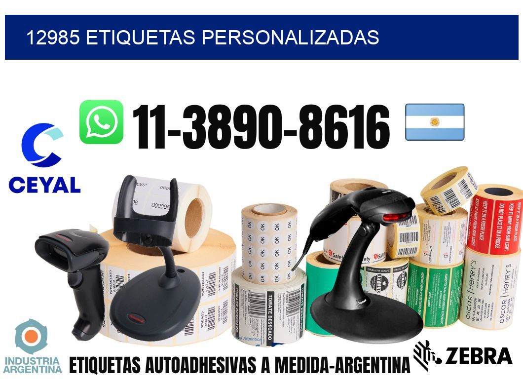 12985 etiquetas personalizadas