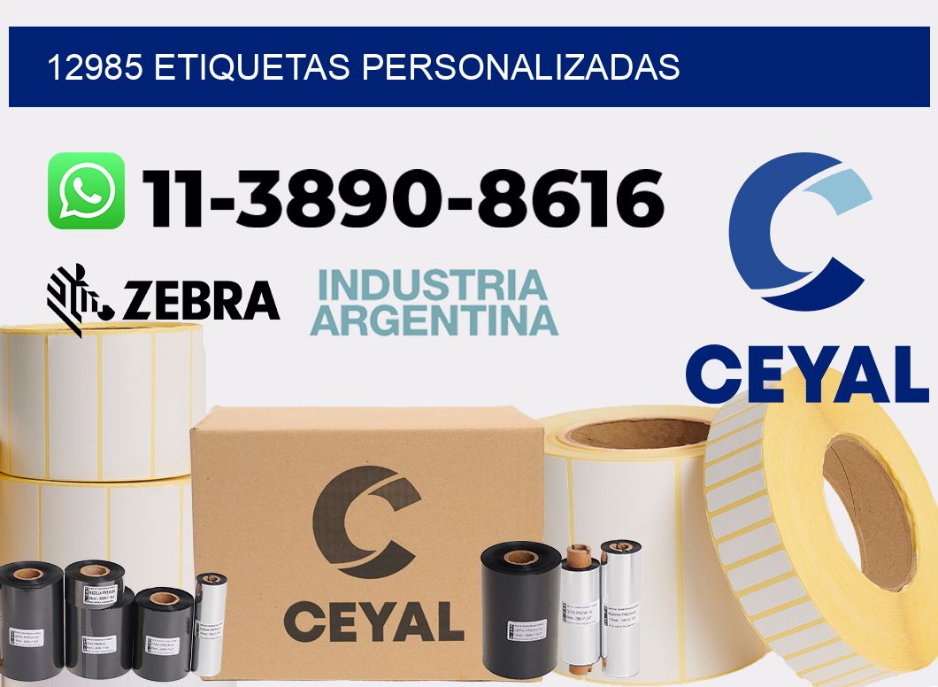 12985 etiquetas personalizadas